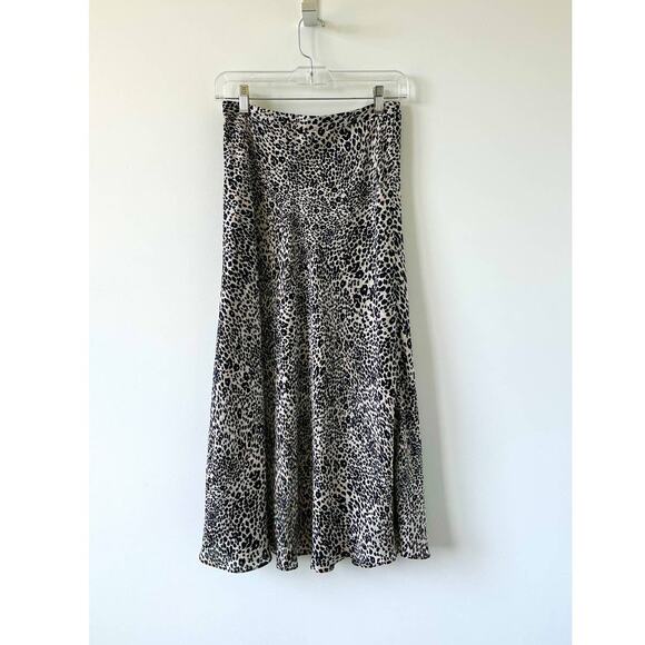 BCBGMaxAzria Leopard Print Midi Skirt Size XS - Picture 4 of 10